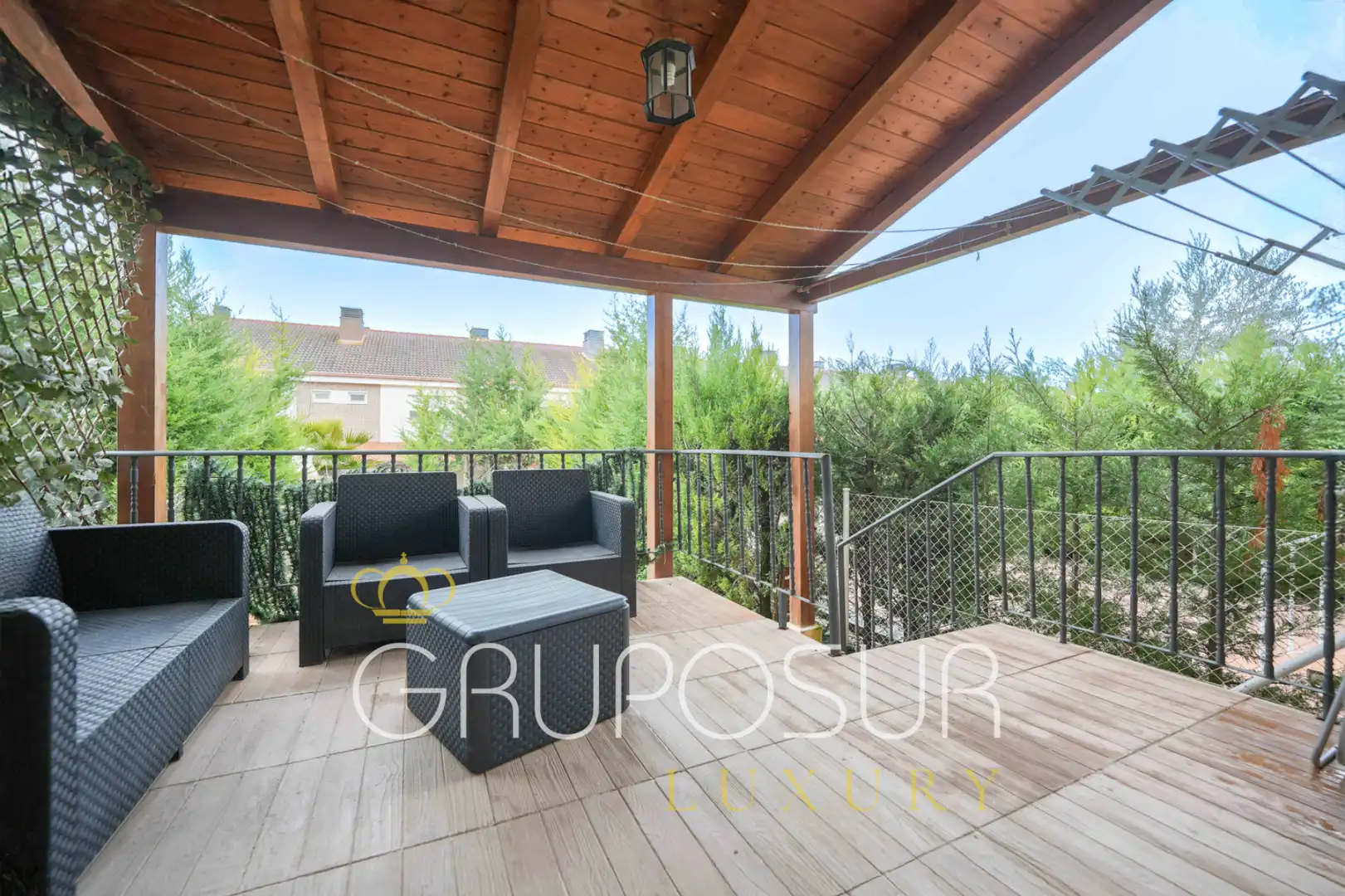 Terraza de Casa adosada en venta en Boecillo con Calefacción, Jardín privado y Parquet