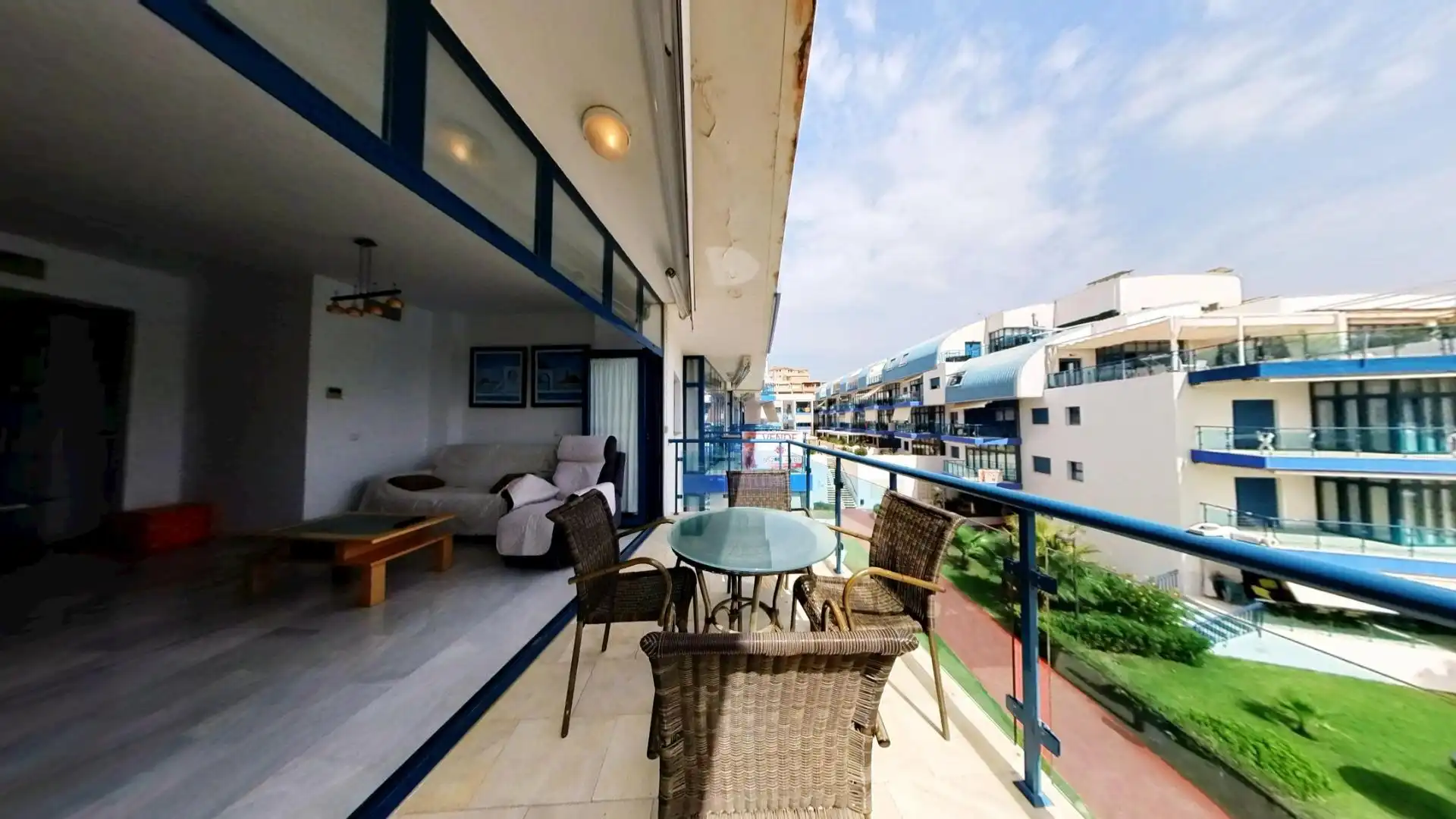 Terrasse von Wohnung zum Verkauf in Gualchos mit Klimaanlage, Heizung und Terrasse