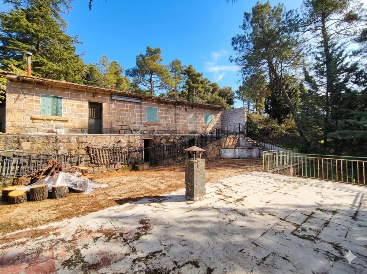 Vista exterior de Casa o chalet en venta en Santa María de la Alameda con Calefacción, Jardín privado y Terraza