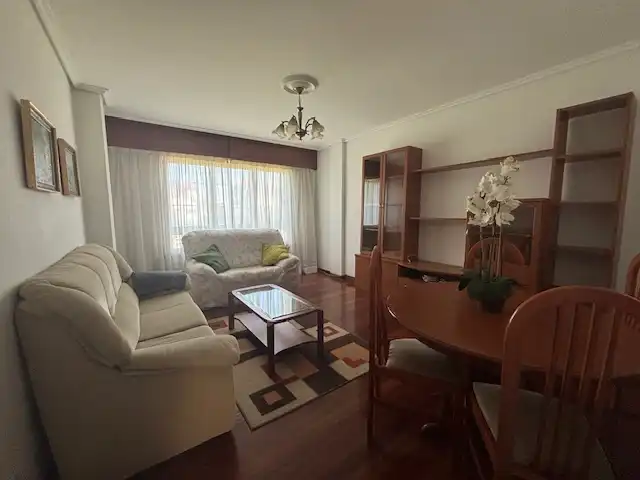 Living room of Flat for rent in Ferrol  with Heating, Parquet flooring and Storage room
