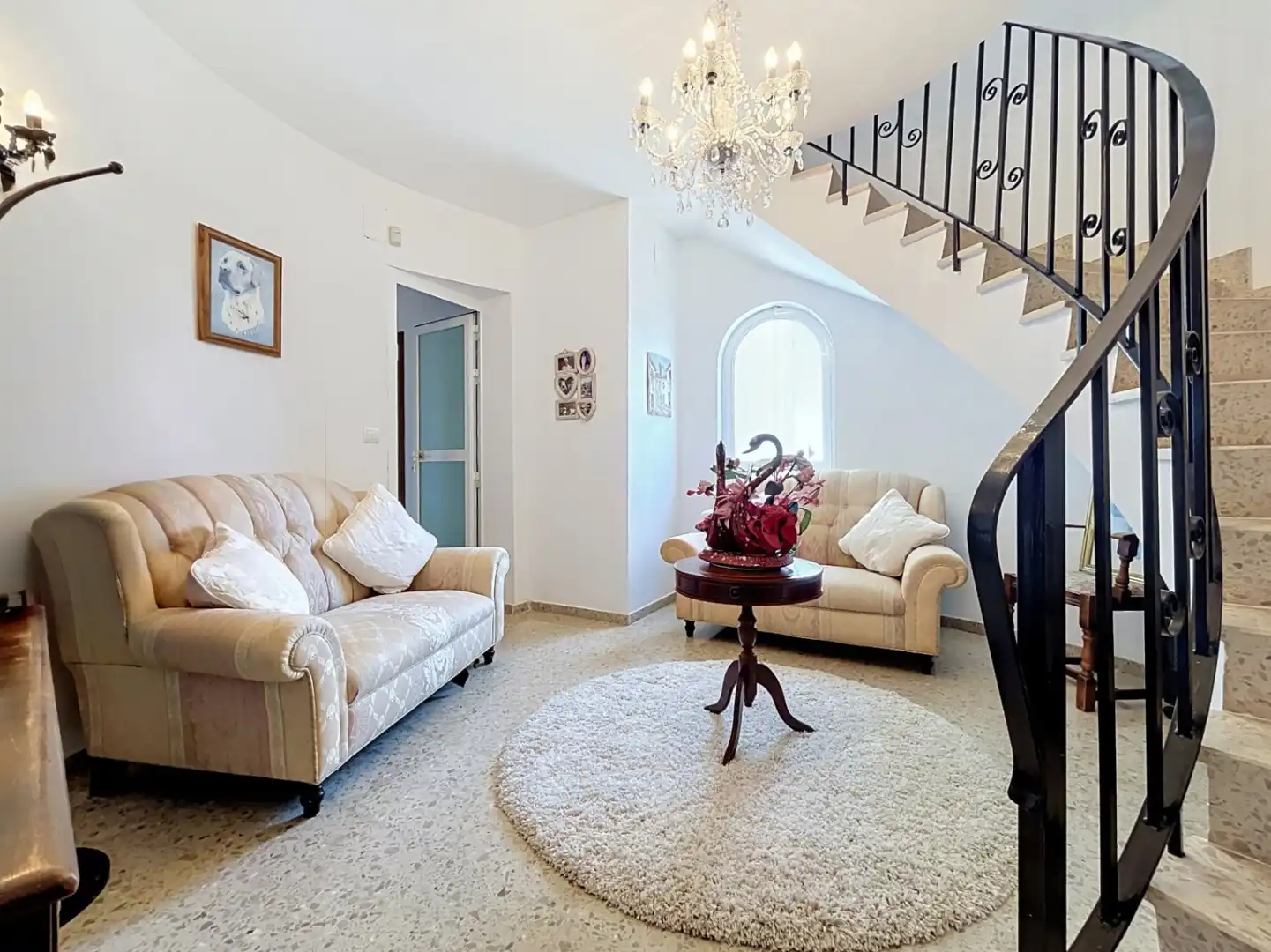 Sala d'estar de Casa o xalet en venda en Callosa d'en Sarrià amb Aire condicionat, Jardí privat i Terrassa