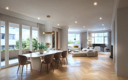 Sala d'estar de Apartament en venda en  Madrid Capital amb Aire condicionat i Terrassa