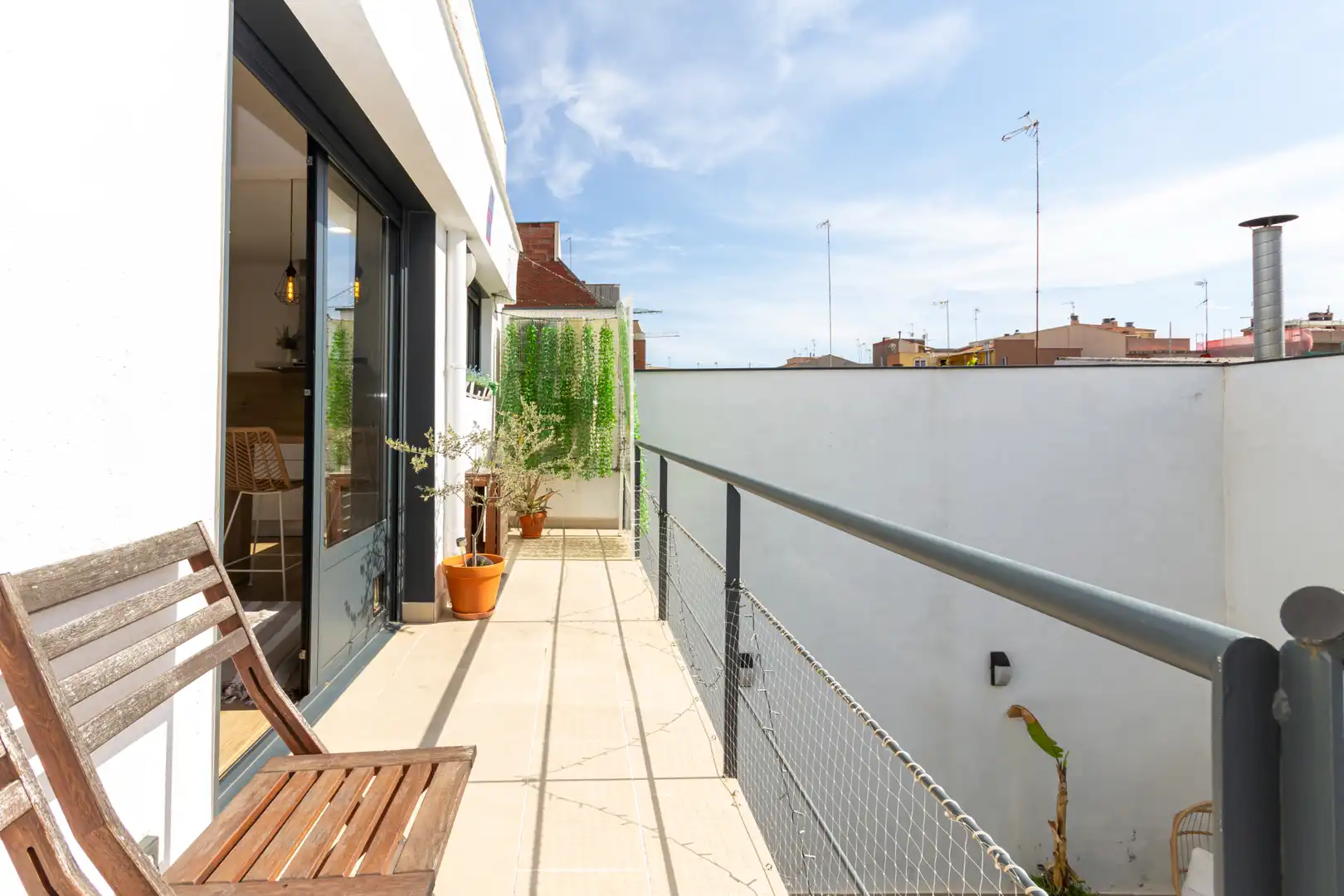 Terrassa de Casa adosada en venda en Terrassa amb Aire condicionat, Calefacció i Moblat