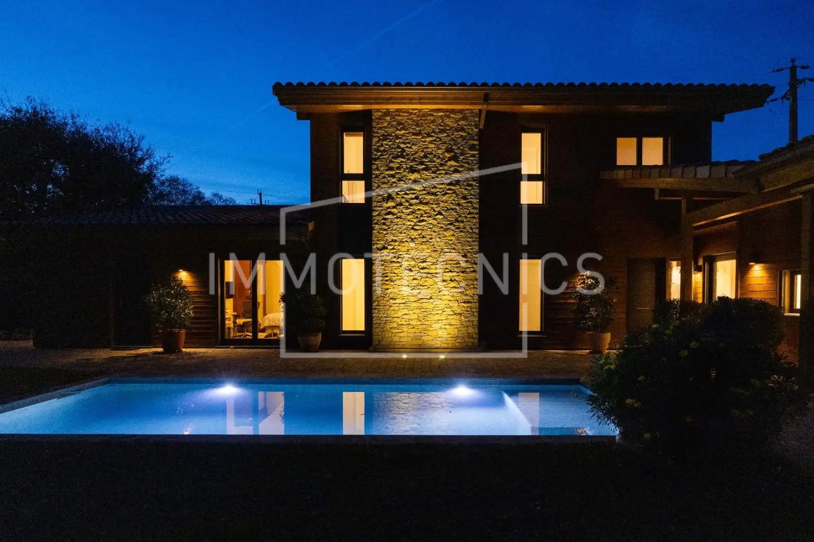 Vista exterior de Casa o xalet en venda en Sant Esteve de Palautordera amb Aire condicionat, Jardí privat i Piscina