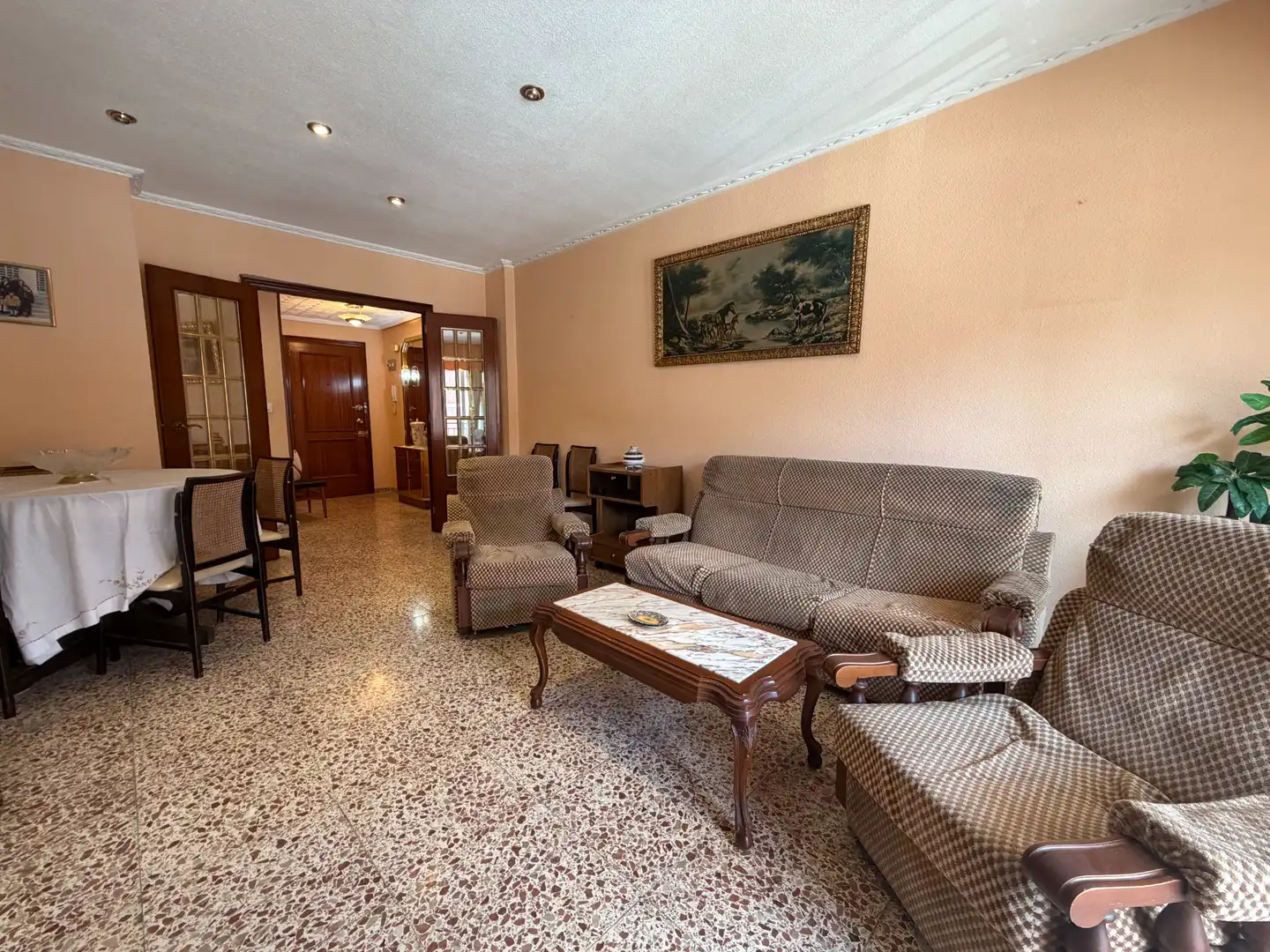 Living room of Flat for sale in Santa Pola  with Terrace and Furnished