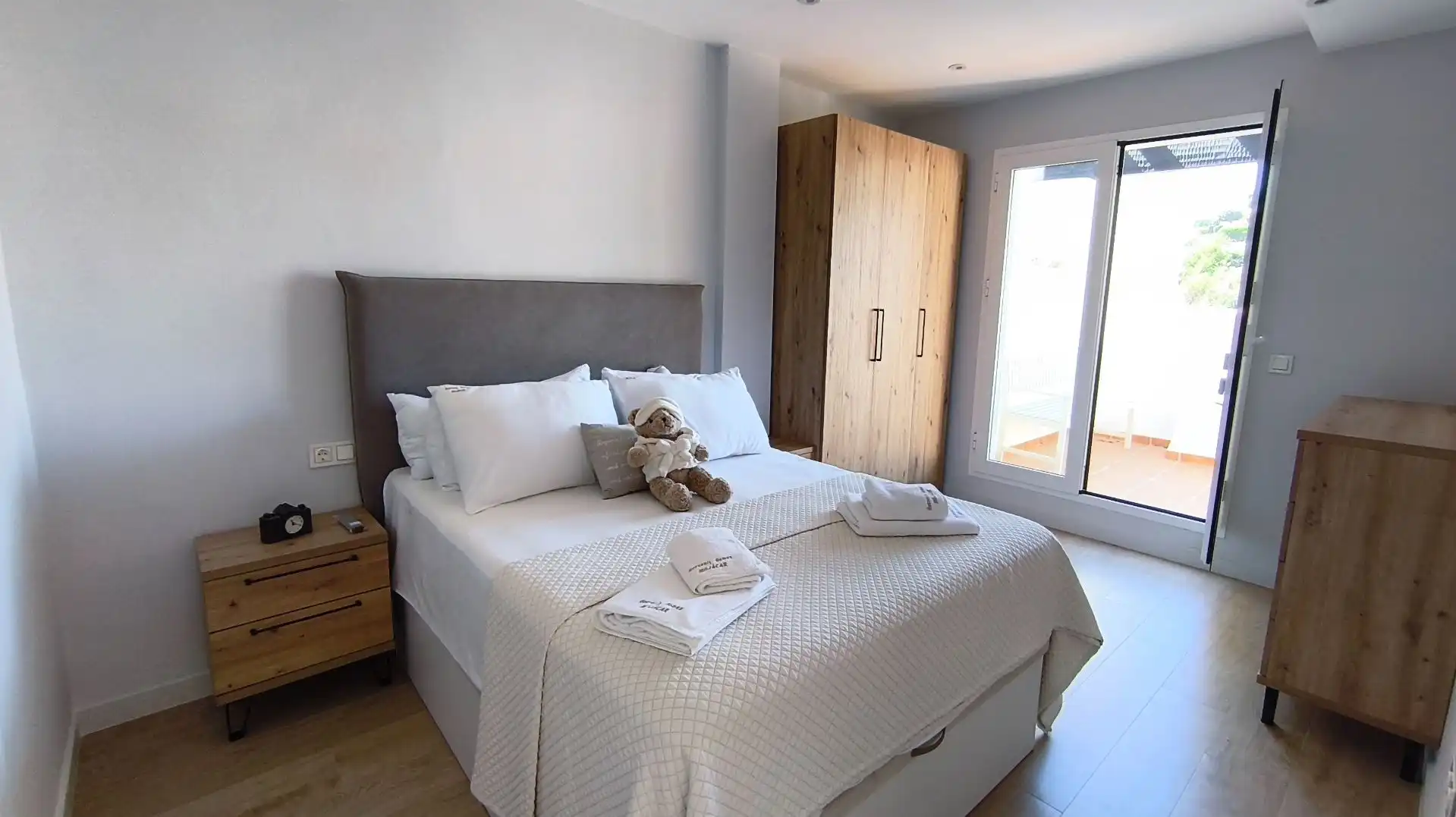 Schlafzimmer von Wohnungen zum Verkauf in Mojácar mit Klimaanlage, Heizung und Terrasse