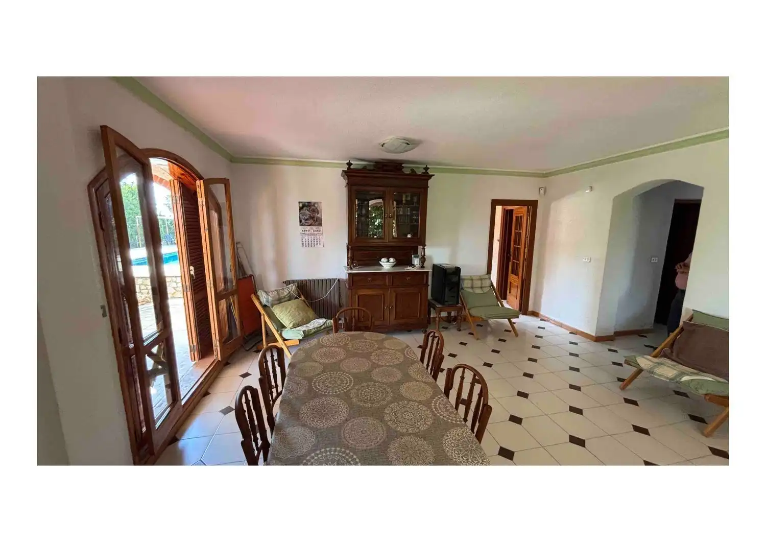 Menjador de Finca rústica en venda en Alhama de Murcia amb Jardí privat, Terrassa i Traster
