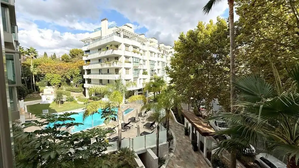 Exterior view of Apartments for rent in Marbella  with Air Conditioner, Terrace and Swimming Pool