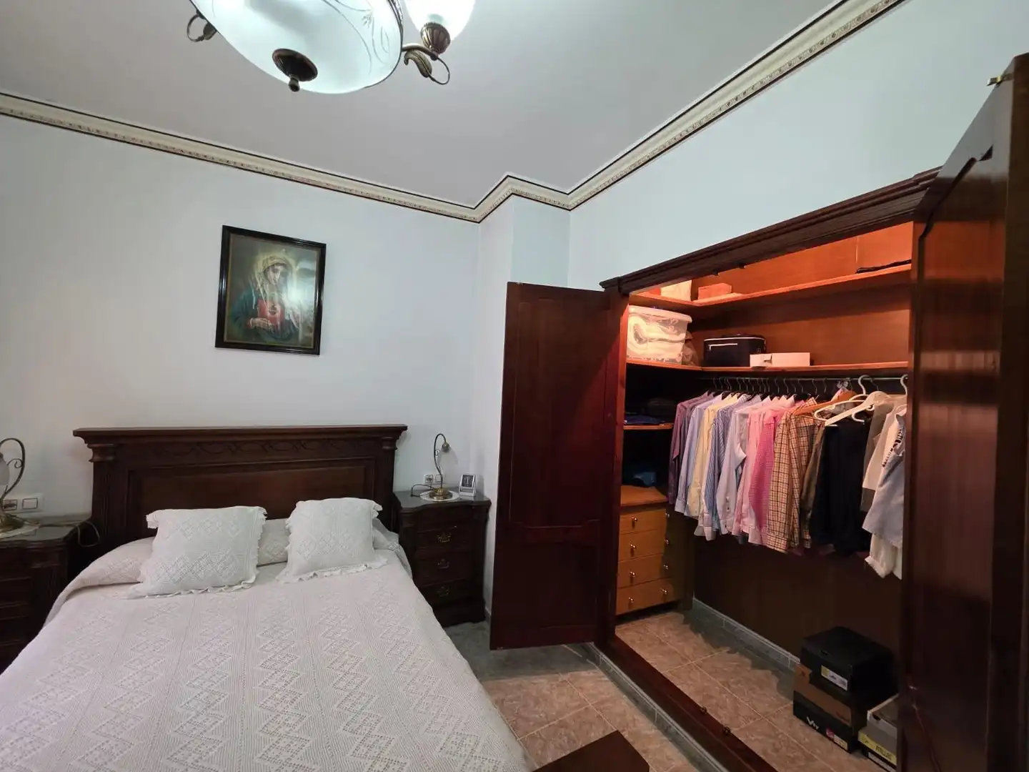 Bedroom of Houses for sale in Cuevas Bajas  with Air Conditioner, Heating and Terrace