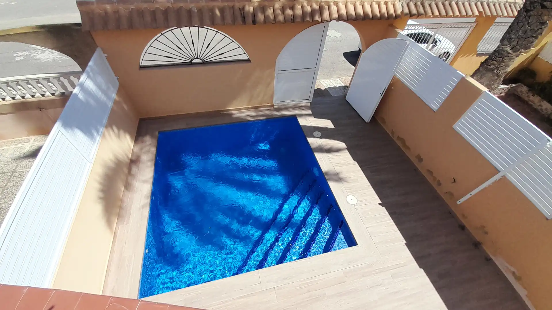 Piscina de Casa o xalet en venda en Mazarrón amb Aire condicionat, Jardí privat i Piscina