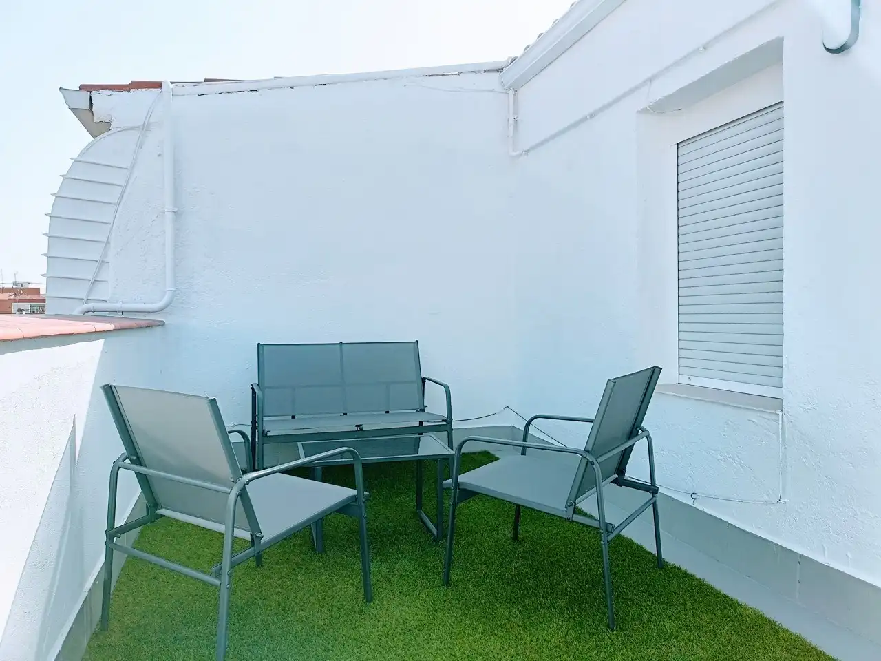 Terrasse von Dachboden zur Miete in Madrid mit Heizung und Waschmaschine