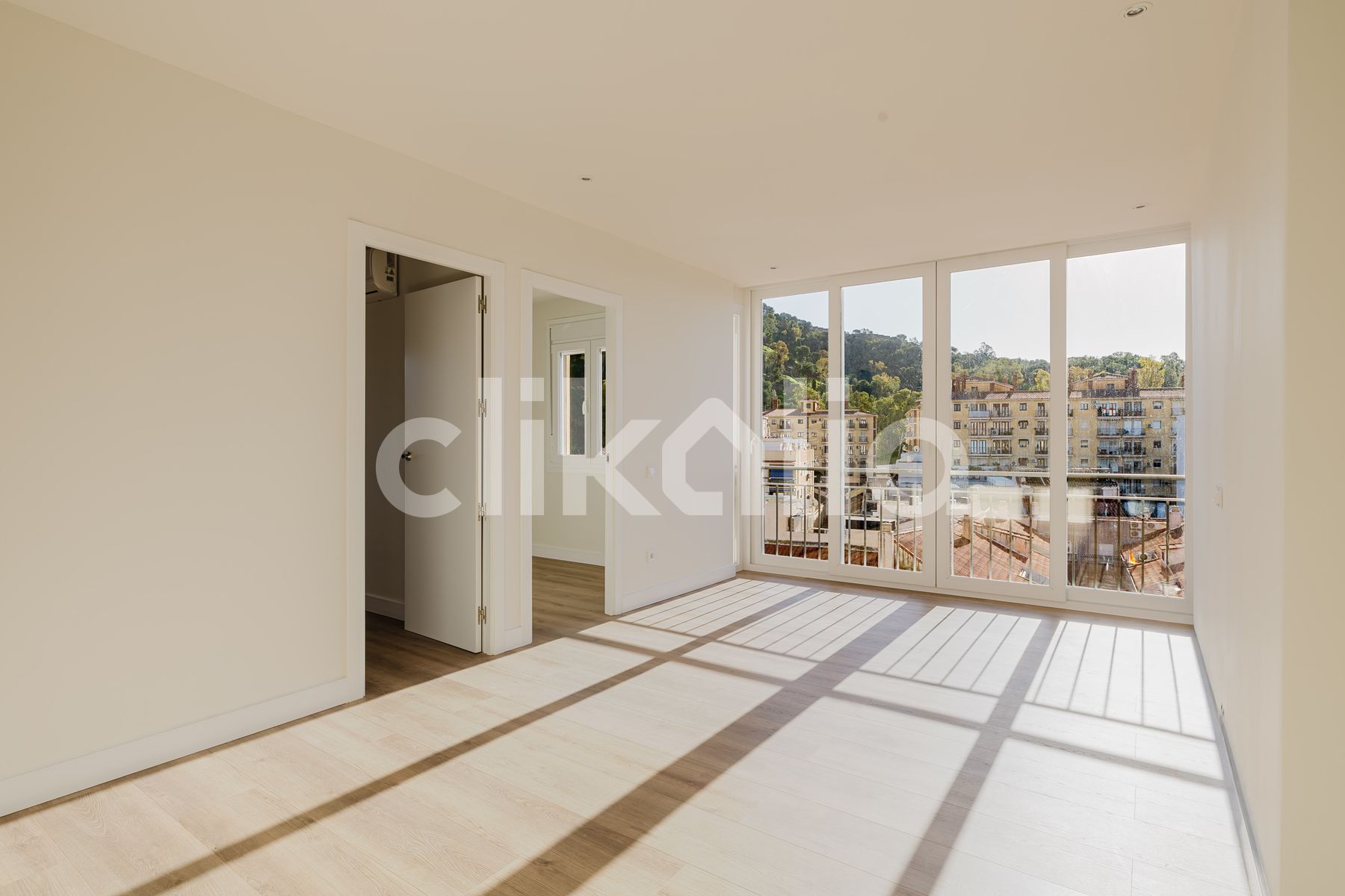 Bedroom of Flat for sale in Málaga Capital  with Air Conditioner and Balcony