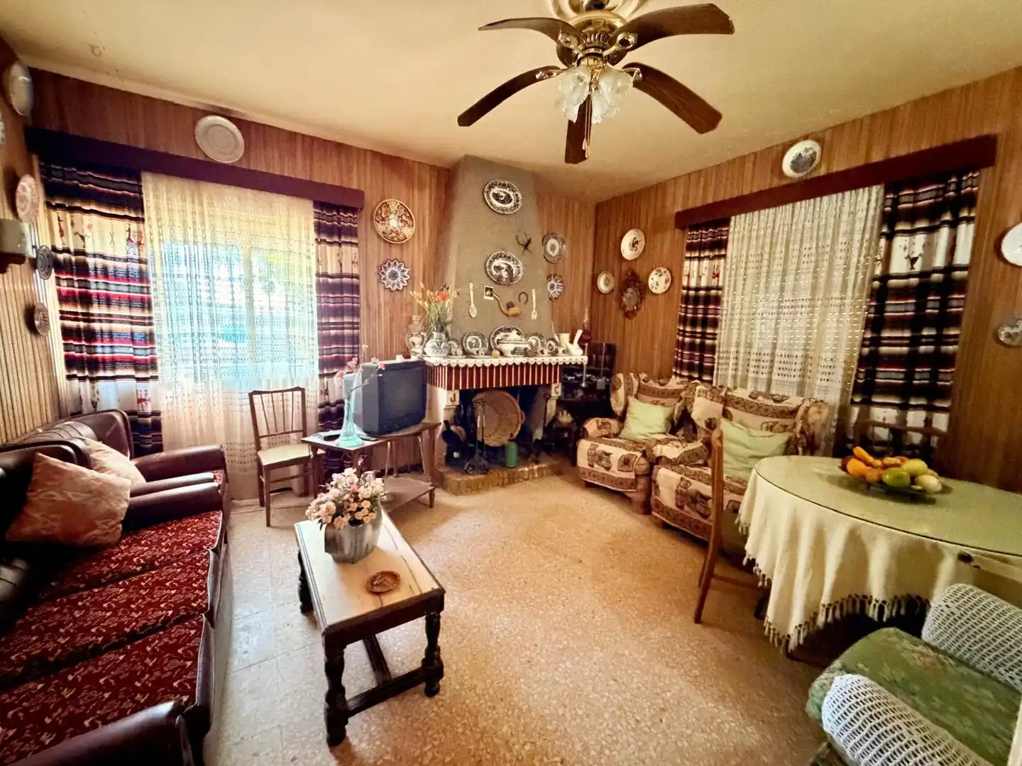 Sala de estar de Casa o chalet en venta en Valverde de Mérida con Jardín privado, Terraza y Trastero