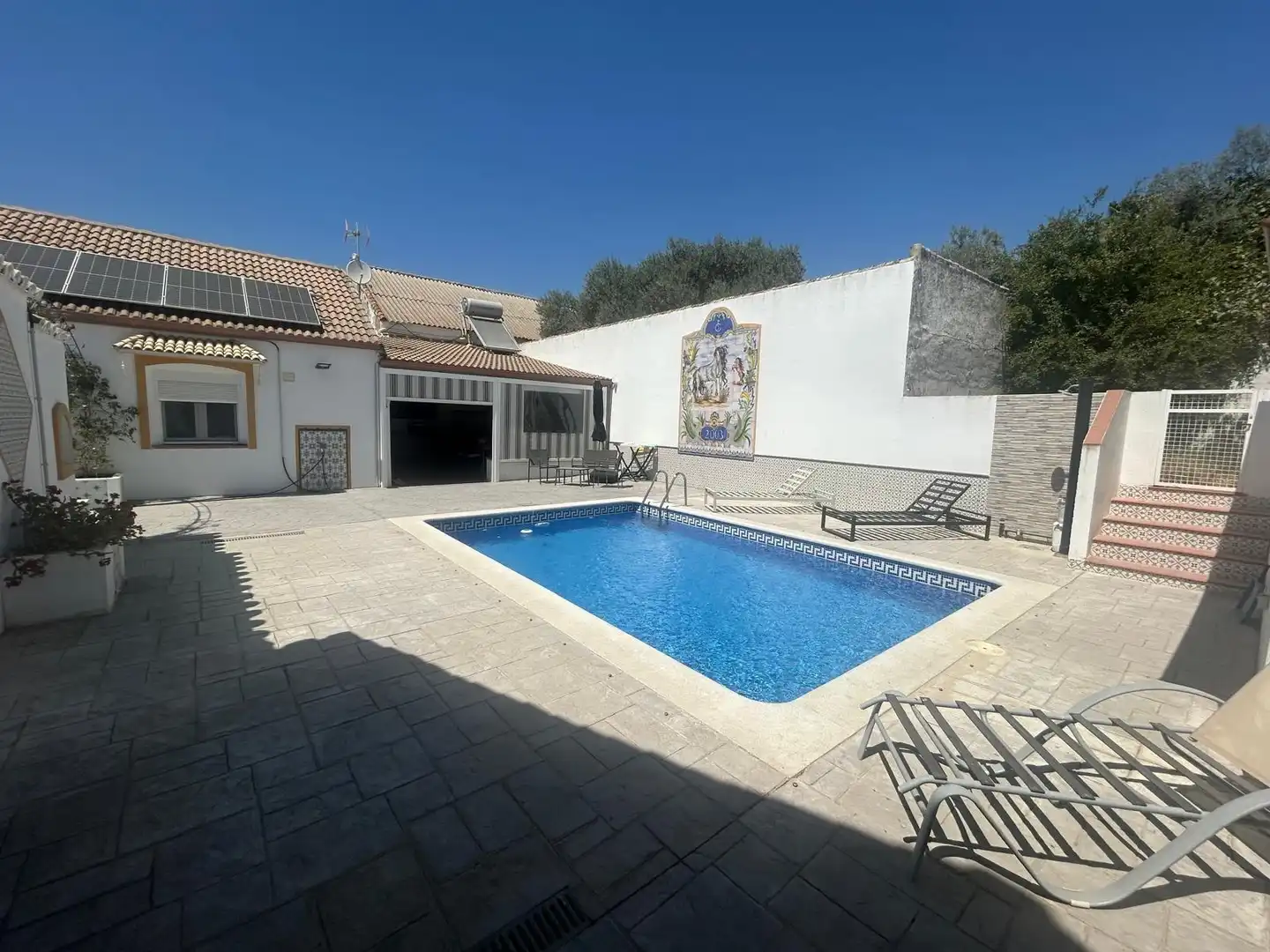 Swimming pool of Houses for sale in Utrera  with Air Conditioner, Private garden and Terrace