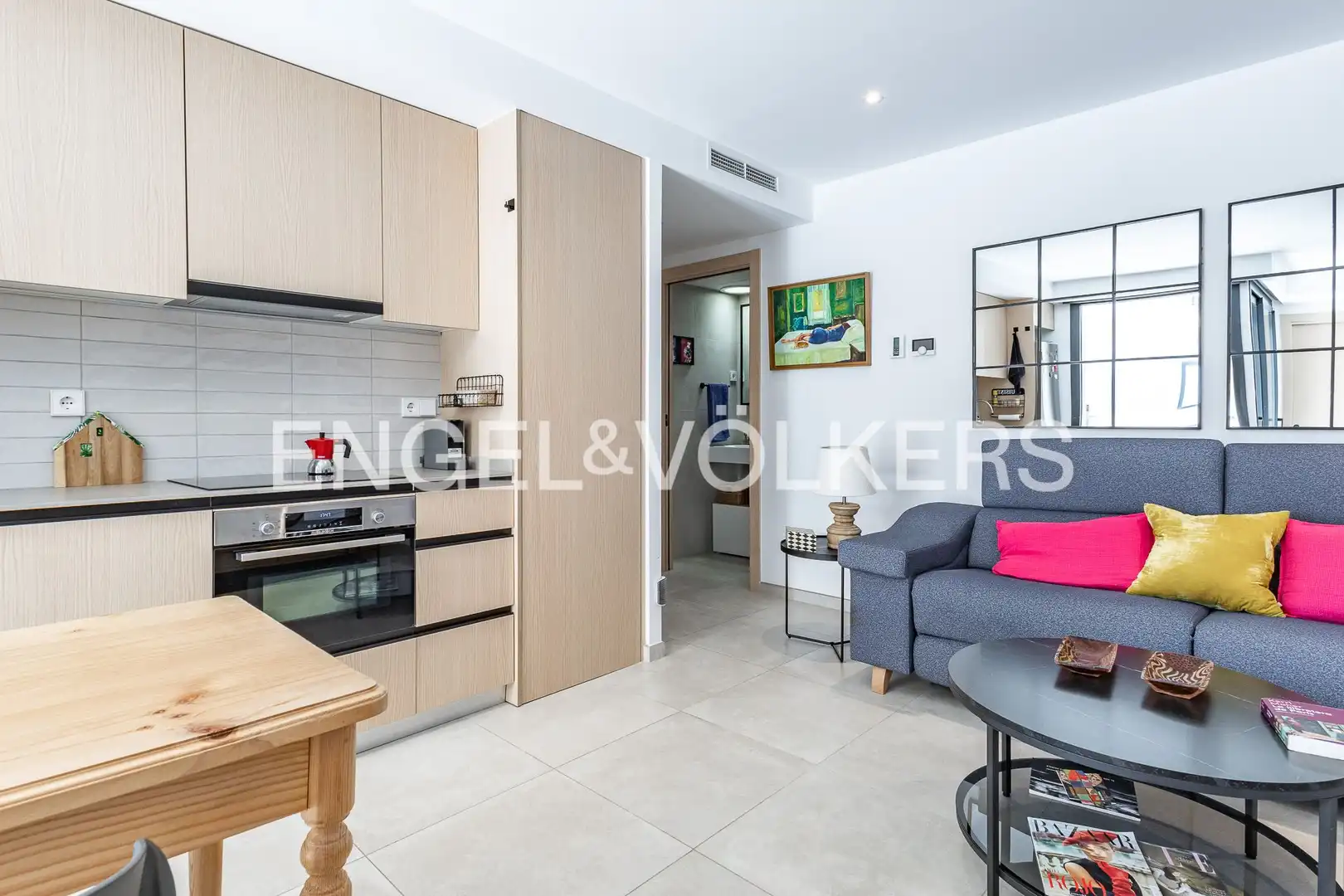 Sala de estar de Piso en venta en Sant Cugat del Vallès con Aire acondicionado, Calefacción y Jardín privado
