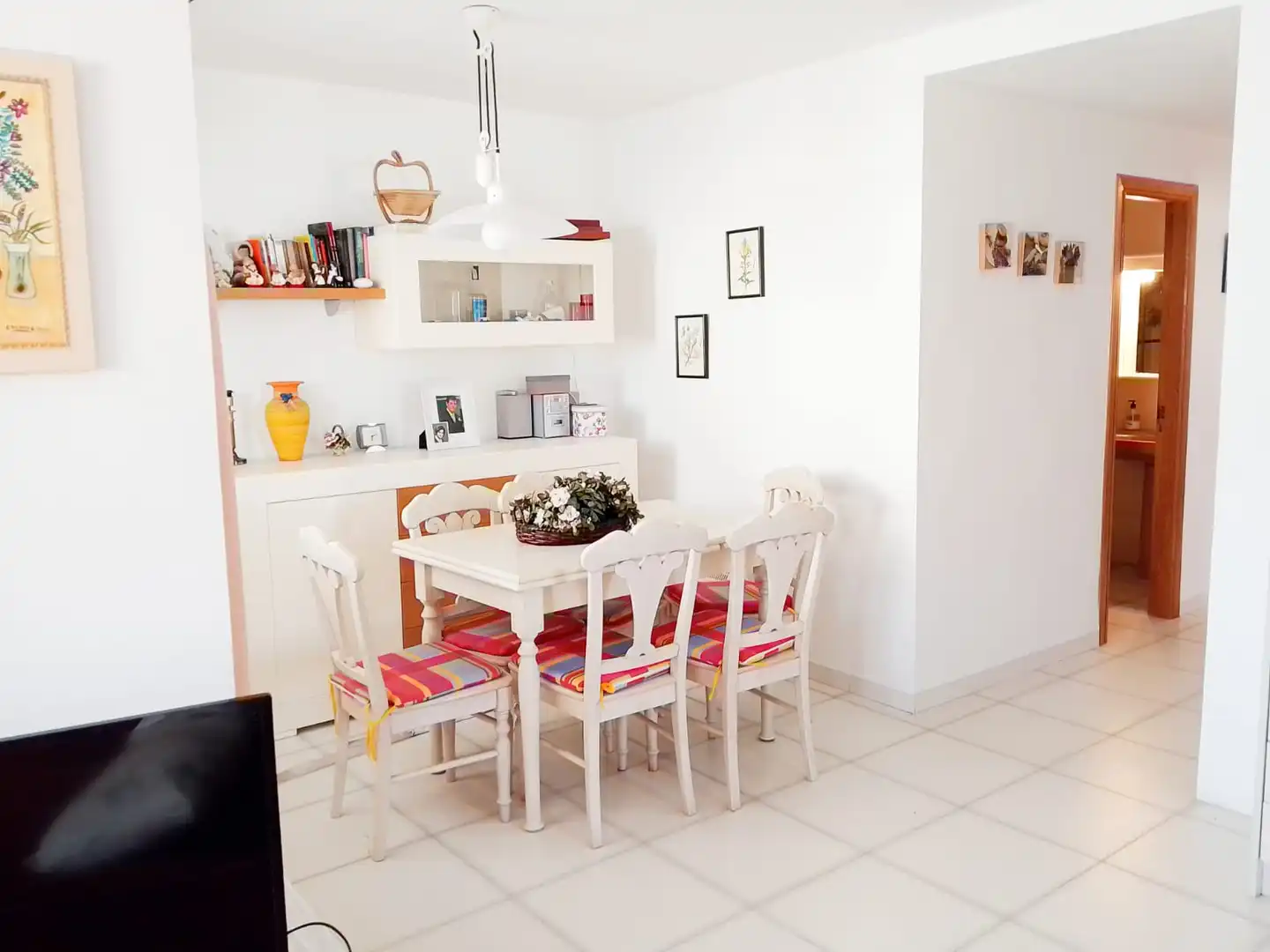 Esszimmer von Wohnungen zum Verkauf in Calpe / Calp mit Klimaanlage, Heizung und Privatgarten
