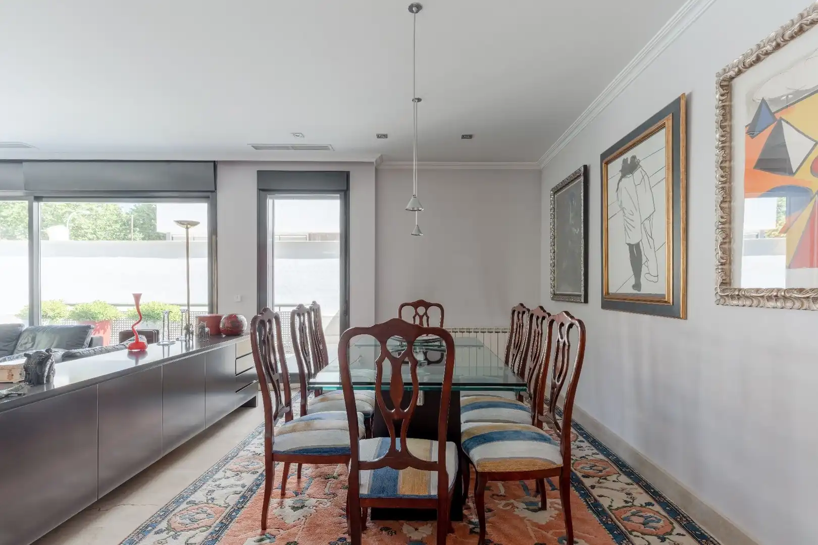 Dining room of Houses for sale in Madrid  with Air Conditioner, Heating and Private garden