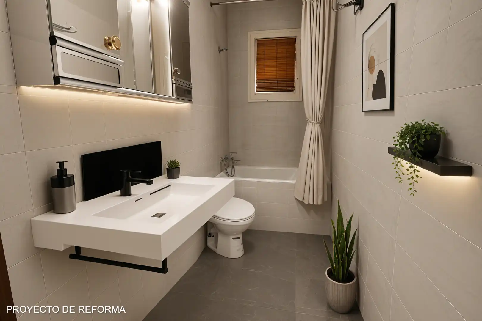 Badezimmer von Wohnung zum Verkauf in Barcelona mit Terrasse und Balkon