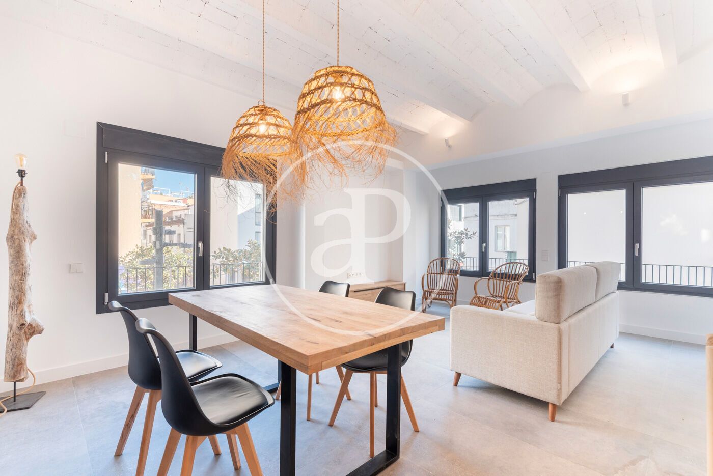 Dining room of Flat for sale in Sitges  with Heating, Terrace and Furnished