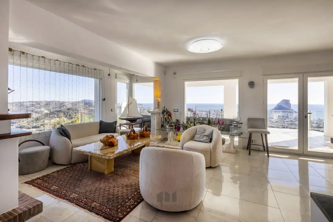 Living room of Flat for rent in Calpe / Calp  with Air Conditioner, Heating and Terrace
