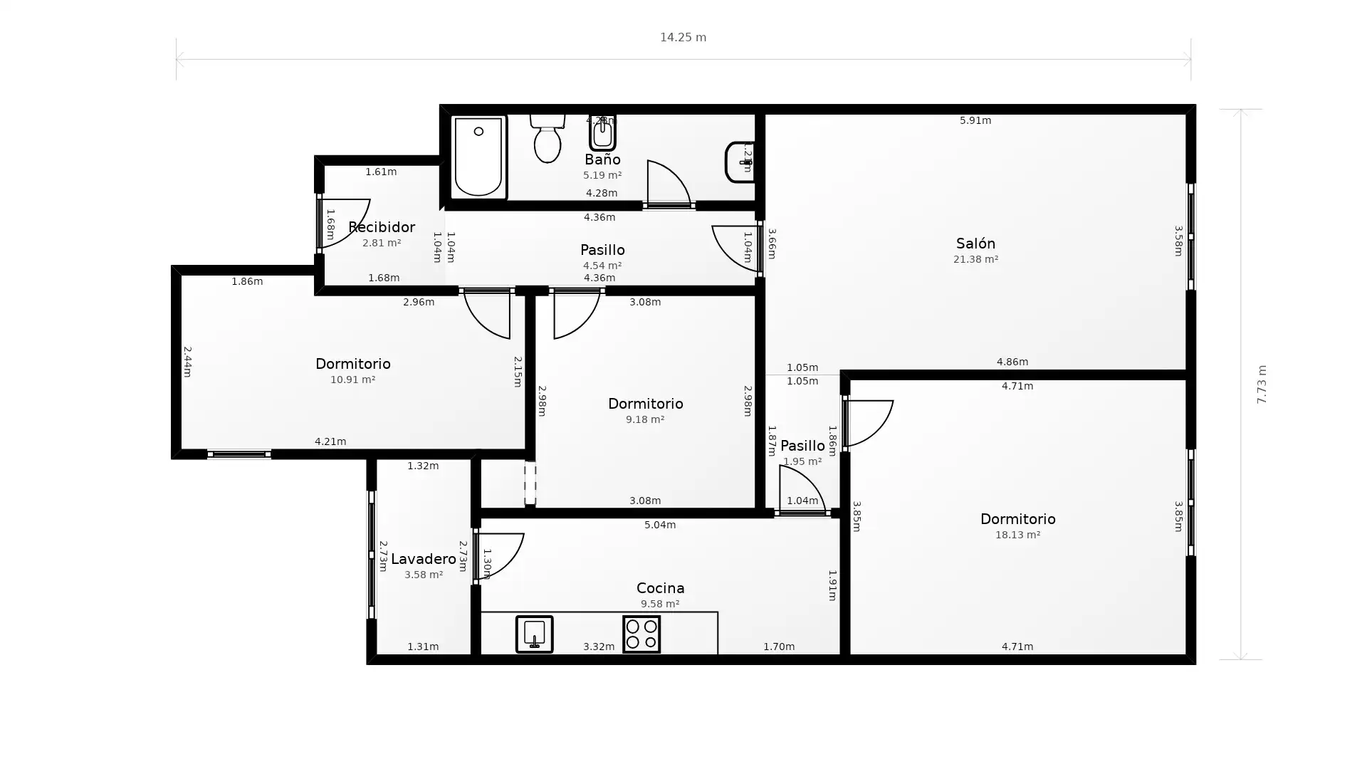 Wohnung zum Verkauf in Barcelona mit Klimaanlage, Heizung und Parkett