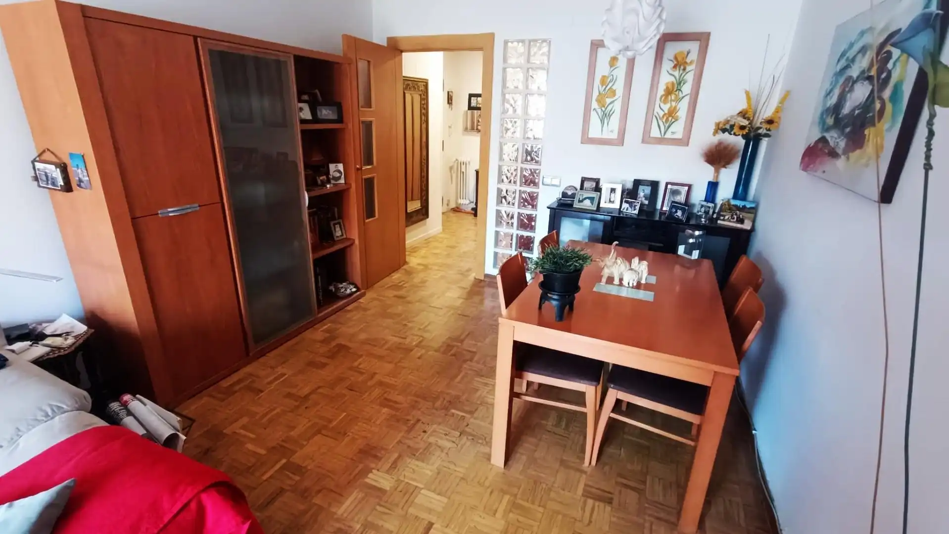 Wohnzimmer von Wohnung zum Verkauf in Zamora Capital  mit Heizung, Parkett und Terrasse