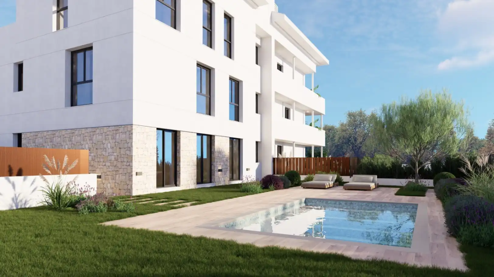 Vista exterior de Apartamento en venta en Jávea / Xàbia con Jardín privado