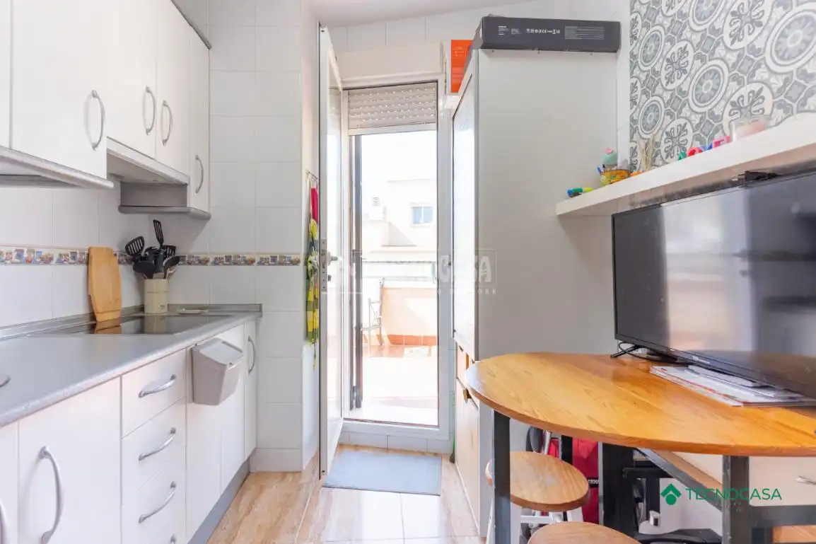 Kitchen of Attic for sale in Roquetas de Mar  with Air Conditioner, Terrace and Community pool