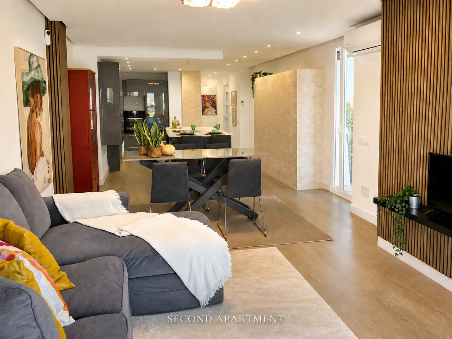 Sala d'estar de Pis en venda en  Palma de Mallorca amb Aire condicionat, Terrassa i Piscina