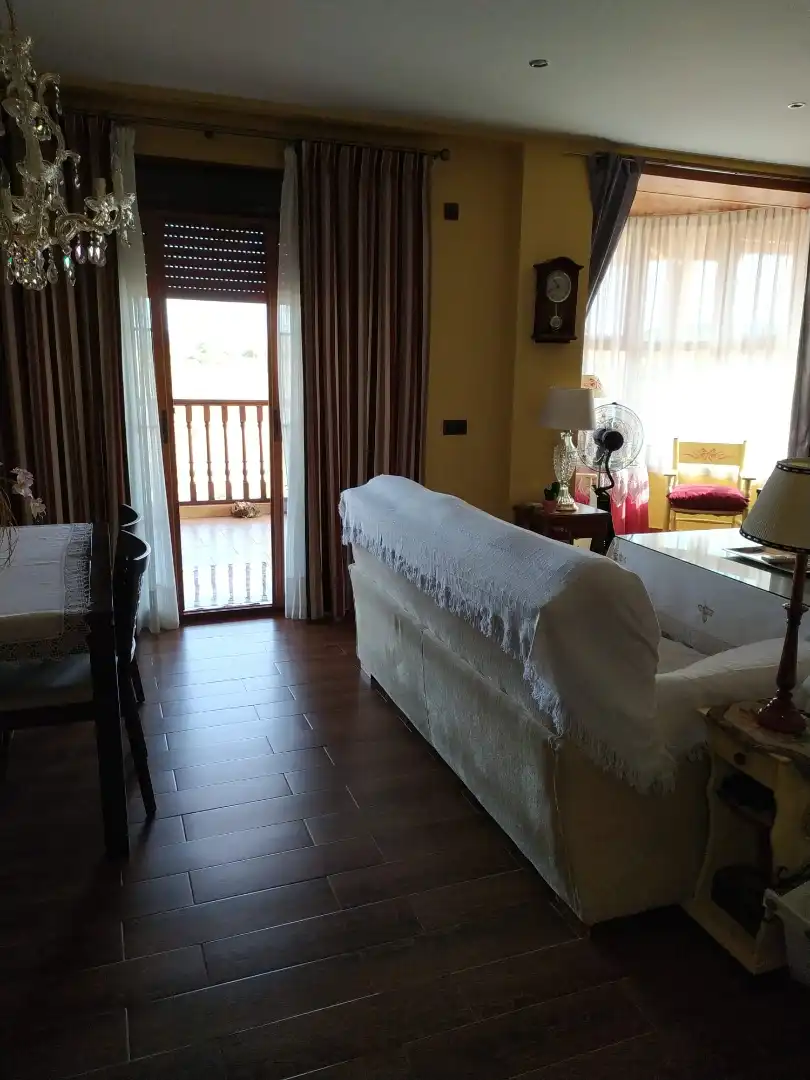 Sala d'estar de Casa o xalet en venda en Villanueva del Río y Minas amb Aire condicionat, Jardí privat i Terrassa