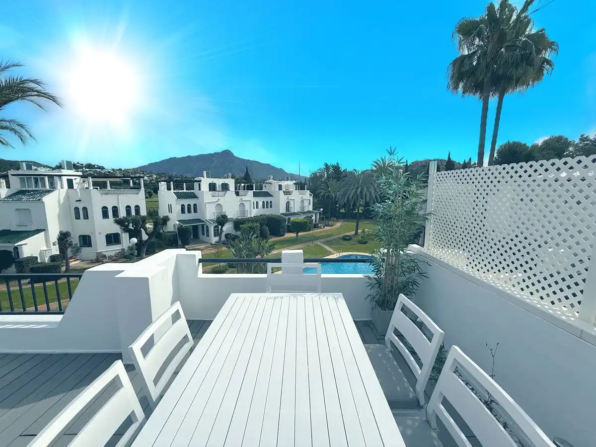 Terrace of Detached homes for rent in Marbella  with Air Conditioner, Heating and Private garden
