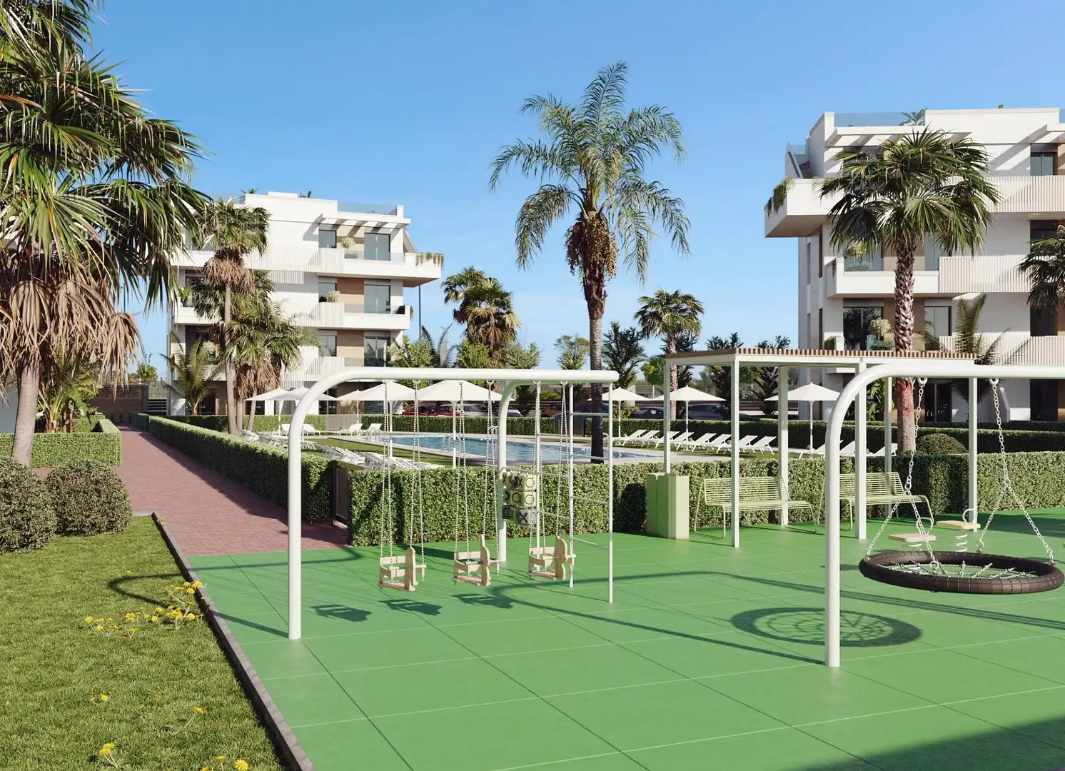 Piscina de Apartamento en venta en Torre-Pacheco con Aire acondicionado, Terraza y Trastero