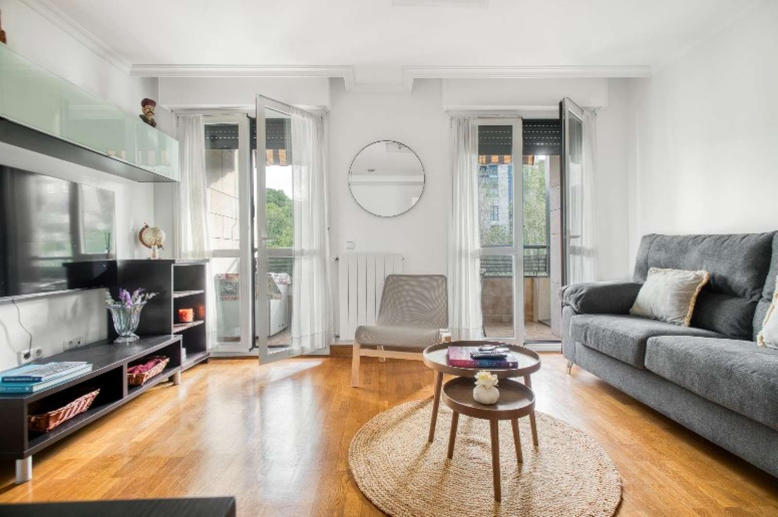 Living room of Apartment to share in Donostia - San Sebastián   with Air Conditioner, Heating and Terrace