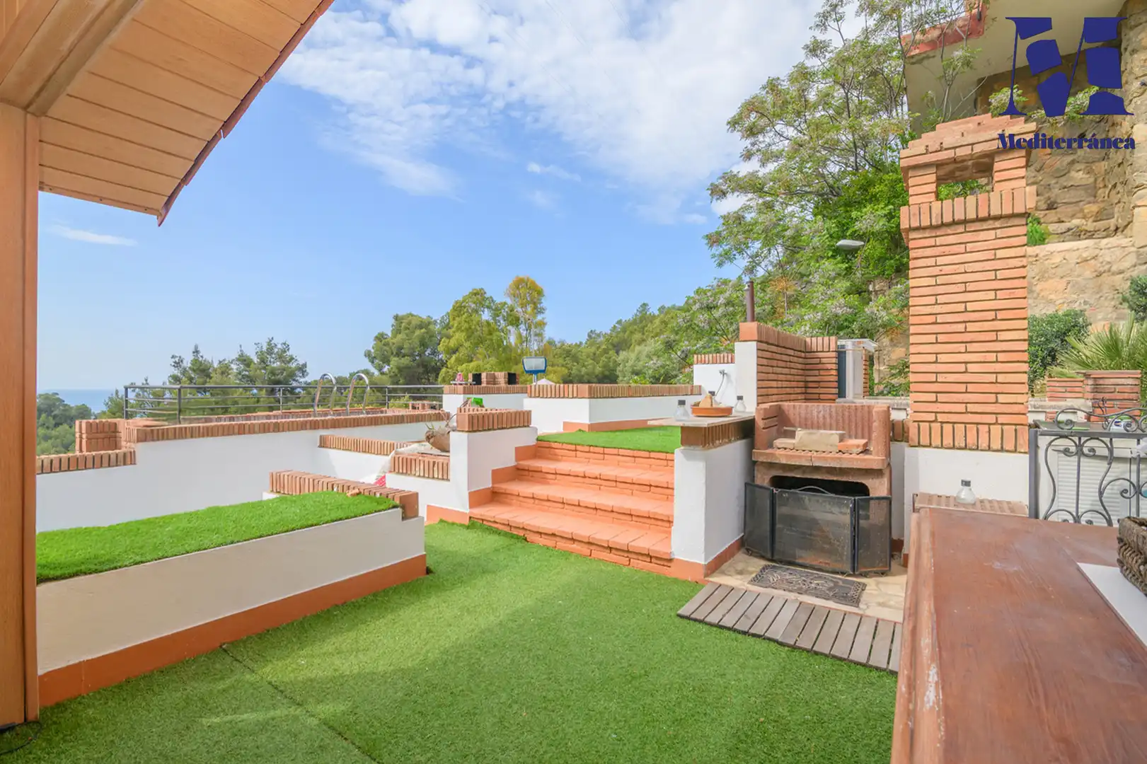 Terrassa de Casa o xalet en venda en Sitges amb Jardí privat, Parquet i Terrassa