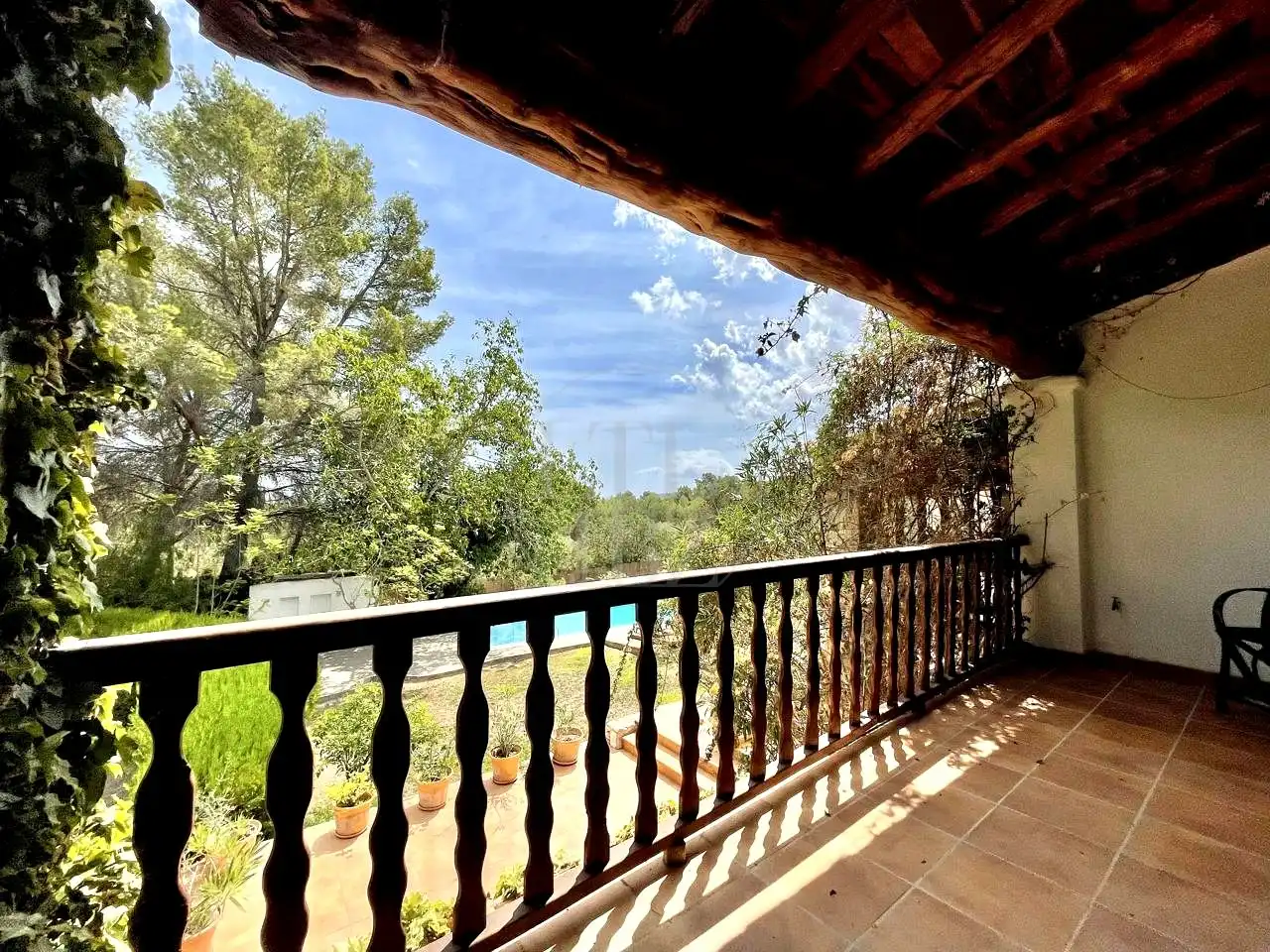 Terrassa de Casa o xalet en venda en Sant Joan de Labritja amb Aire condicionat, Jardí privat i Piscina