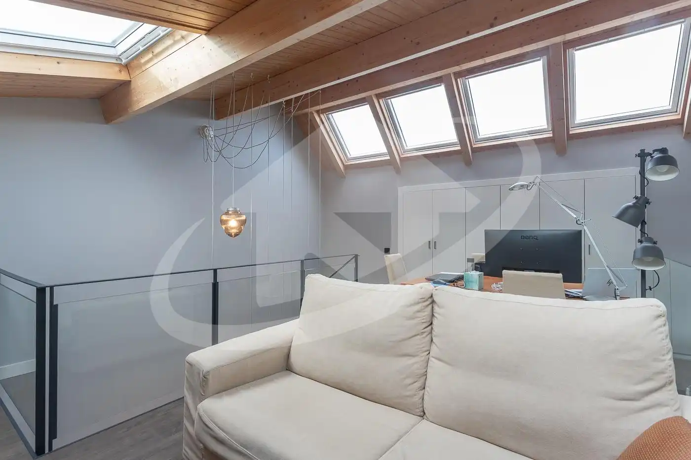 Living room of Houses for sale in Sabadell  with Heating, Private garden and Parquet flooring