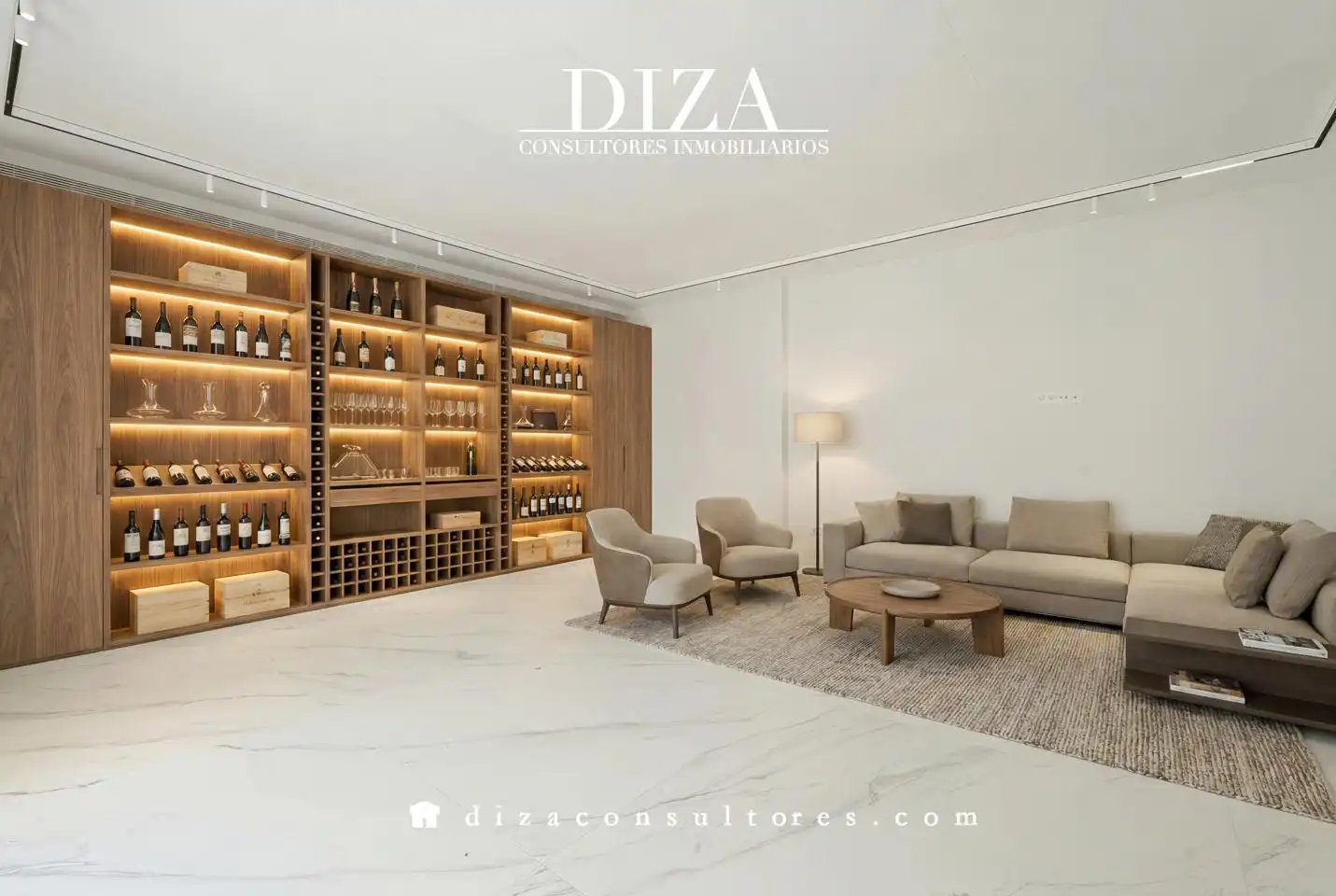 Sala de estar de Casa o chalet en venta en Pozuelo de Alarcón con Aire acondicionado, Calefacción y Jardín privado