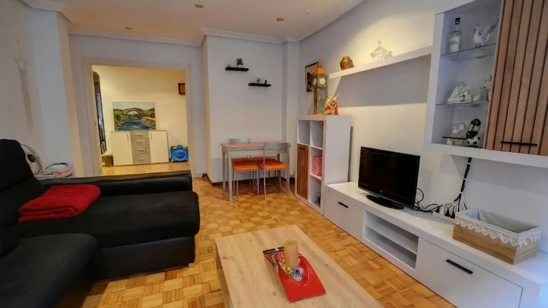 Living room of Flat for sale in Gijón   with Heating, Terrace and Swimming Pool