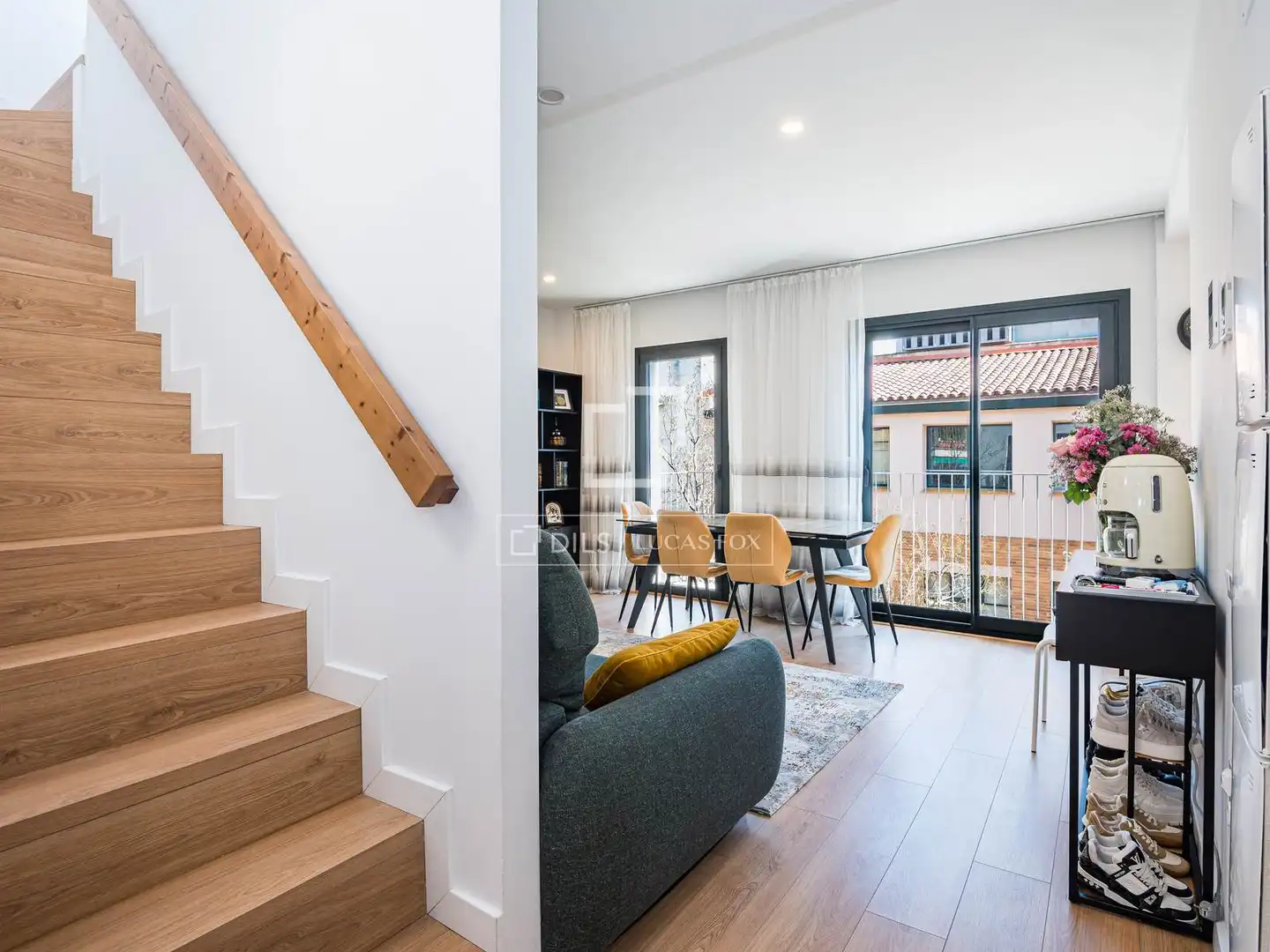 Wohnzimmer von Wohnung zum Verkauf in Sant Cugat del Vallès mit Klimaanlage, Heizung und Terrasse