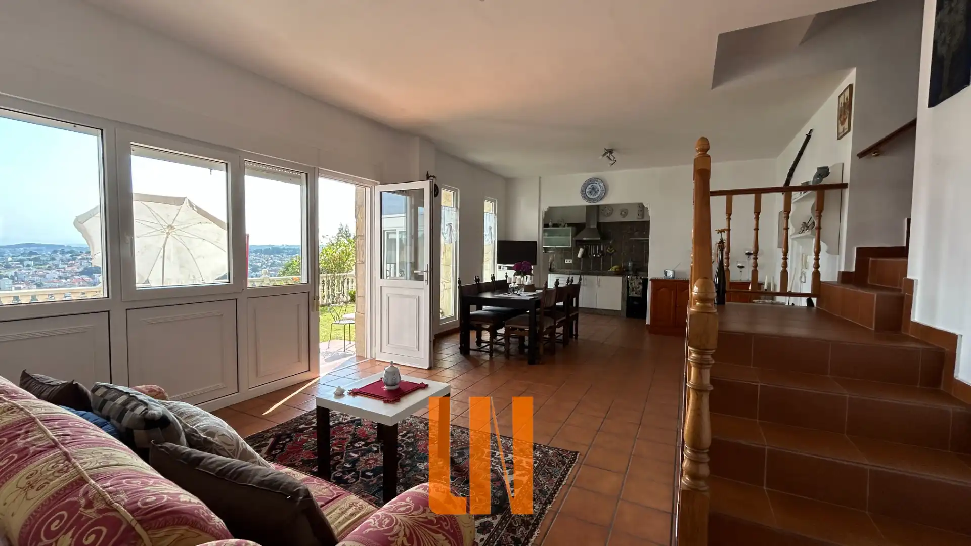 Living room of Houses for sale in Culleredo  with Heating, Private garden and Parquet flooring