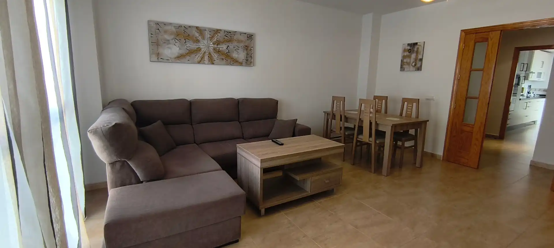 Living room of Flat for sale in Moraleja  with Air Conditioner, Furnished and Oven