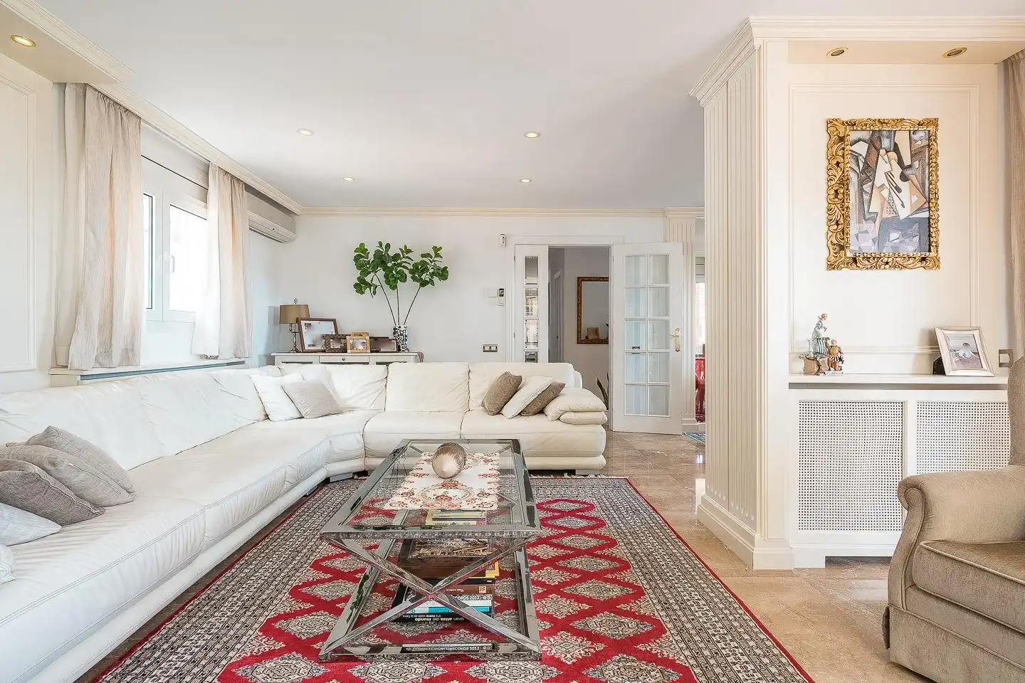 Sala d'estar de Casa o xalet en venda en Pallejà amb Calefacció, Jardí privat i Terrassa