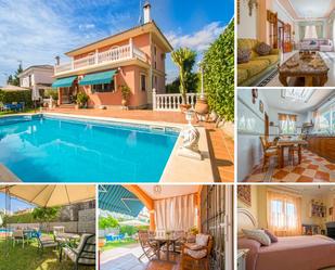 Exterior view of Single-family semi-detached for sale in Valencina de la Concepción  with Air Conditioner, Heating and Private garden