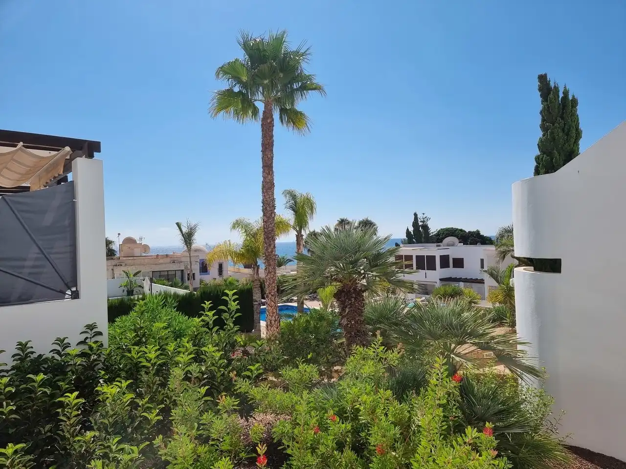 Garden of Apartments for sale in Mojácar  with Air Conditioner, Swimming Pool and Furnished