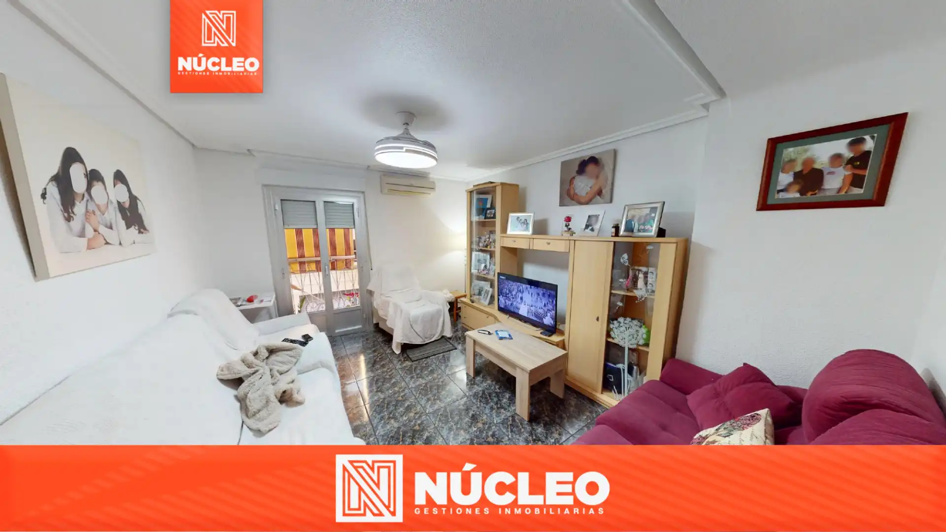 Living room of Flat for sale in Elche / Elx  with Air Conditioner and Furnished