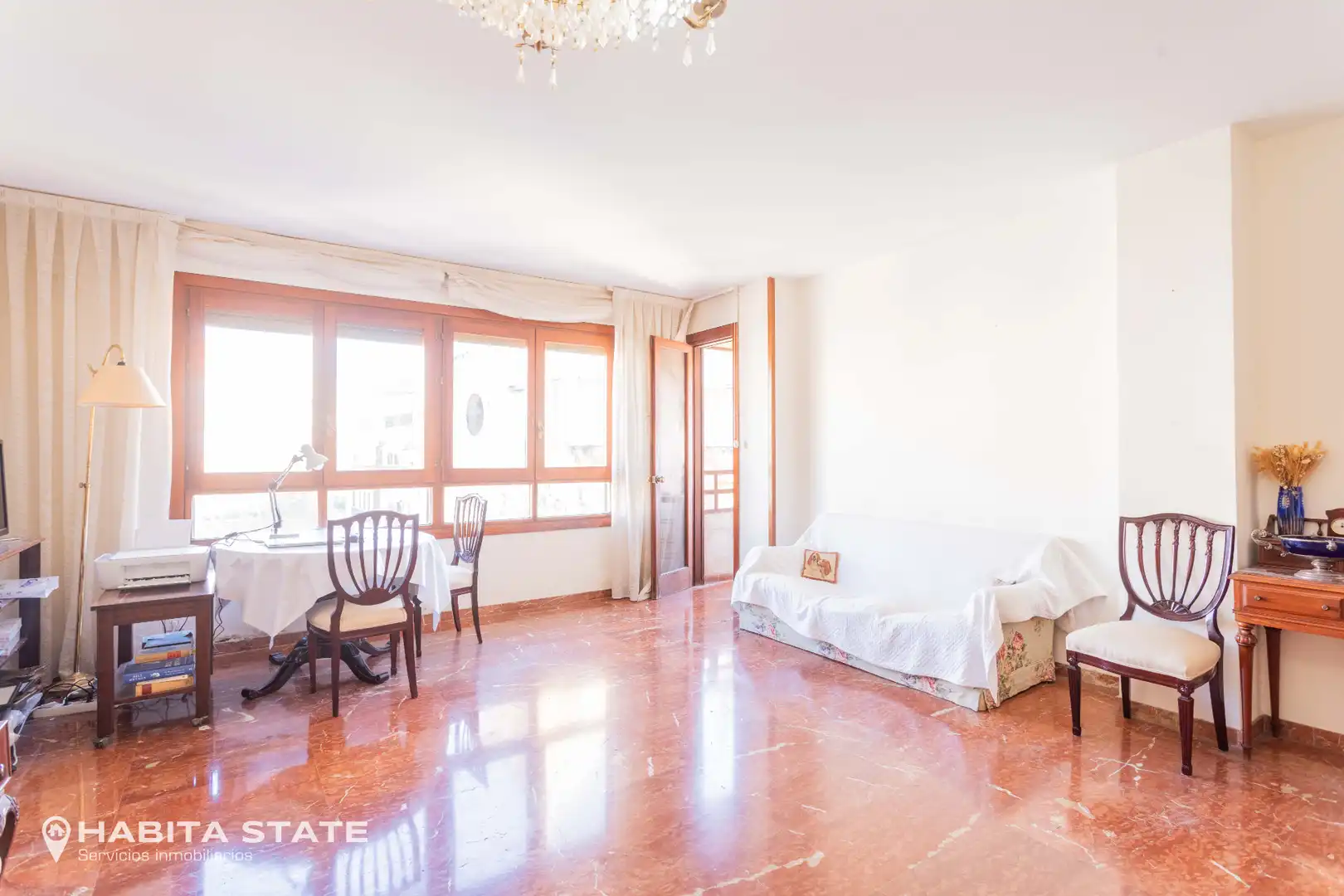 Living room of Flat for sale in Almería  with Air Conditioner, Heating and Oven