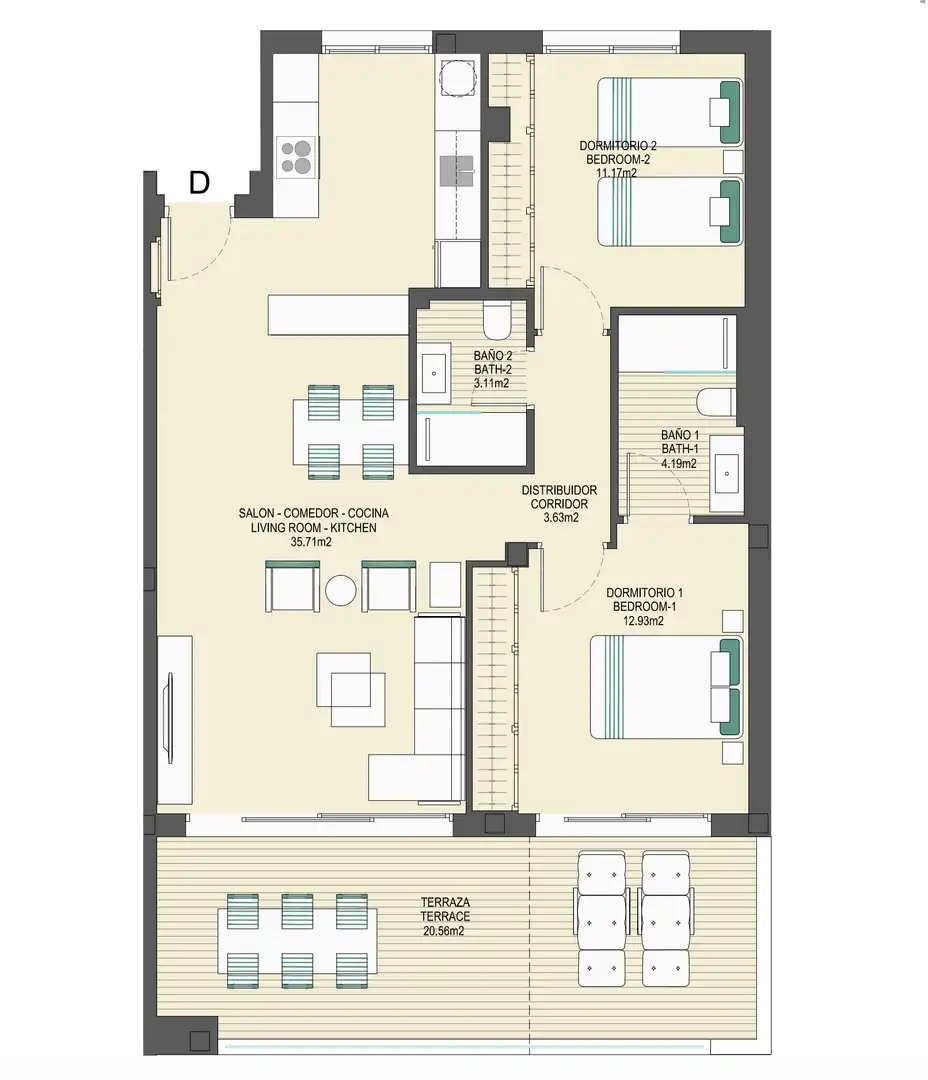 Apartment mit Pool zum Verkauf in Bahía de Casares, imagen 18