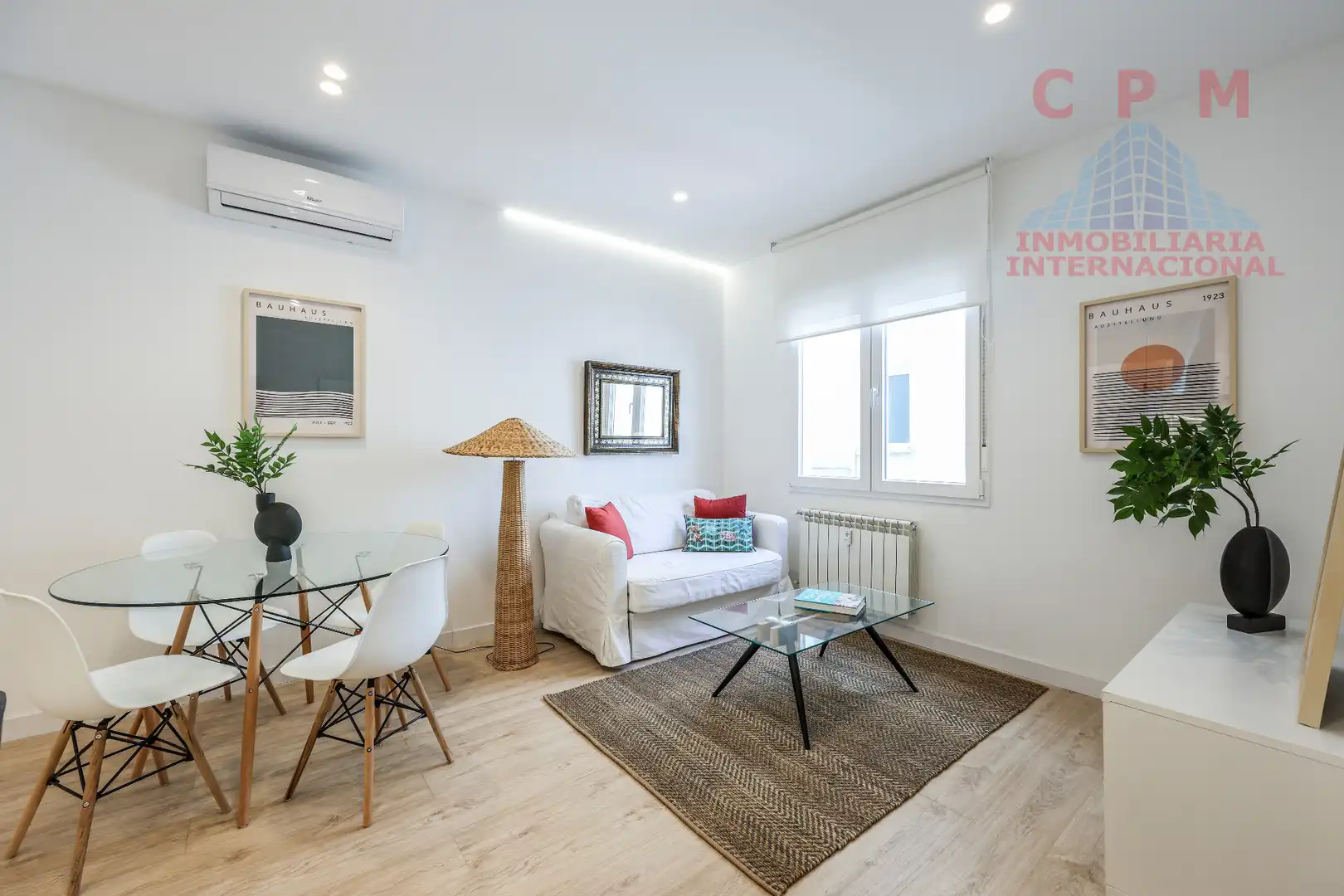 Wohnzimmer von Wohnung zur Miete in Madrid mit Klimaanlage, Heizung und Parkett