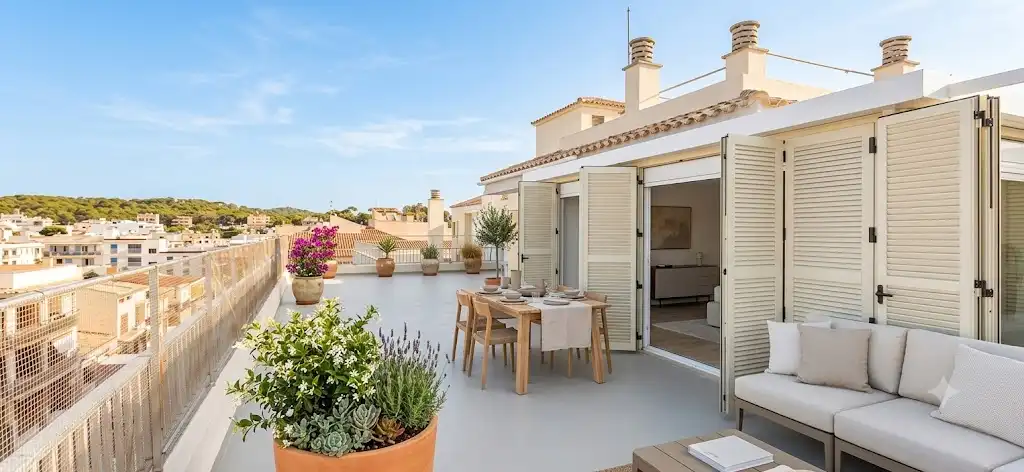 Terrasse von Wohnung zum Verkauf in Capdepera mit Klimaanlage, Terrasse und Möbliert