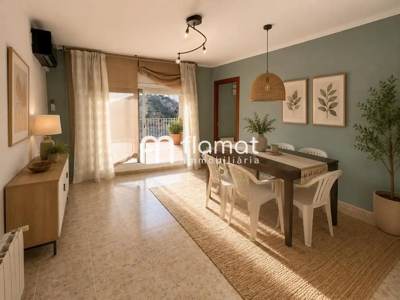 Comedor de Piso en venta en Badalona con Aire acondicionado y Terraza